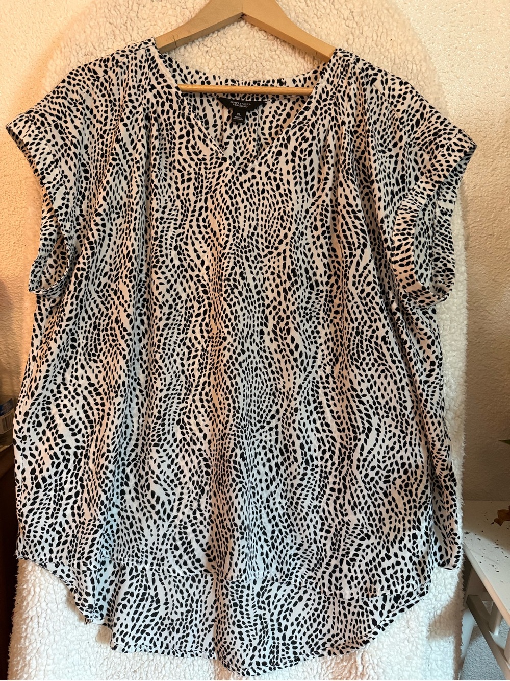 Simply Vera by Vera Wang Snakeskin Pattern Blouse